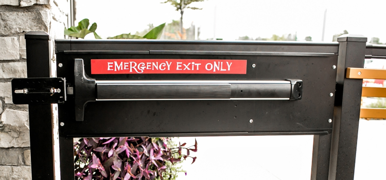 emergency push bar installation in San Lorenzo